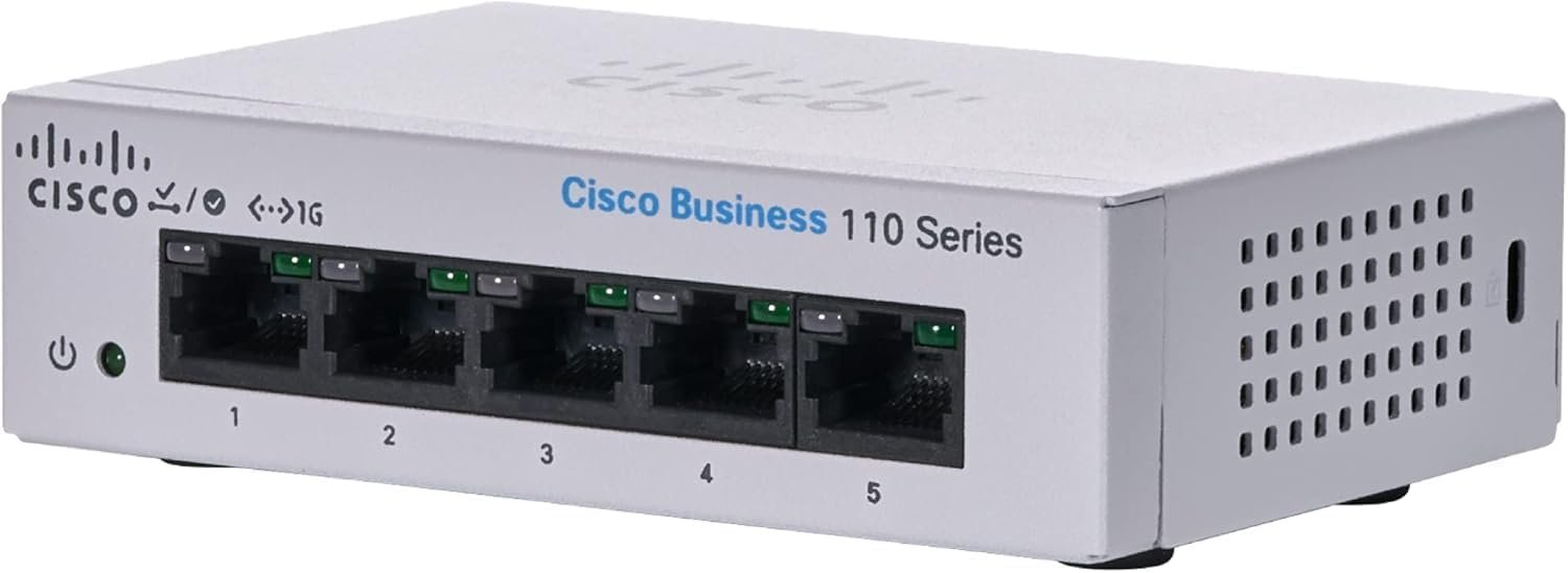 CBS110-5T-D-NA Cisco Business Unmanaged Switch | 5 Port GE