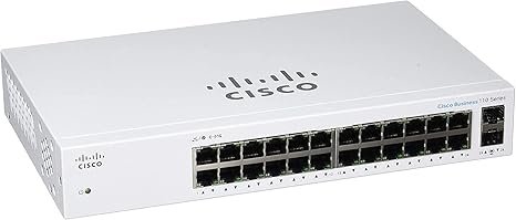 CBS110-24T-NA Cisco Business Unmanaged Switch | 24 Port GE | 2x1G SFP Shared
