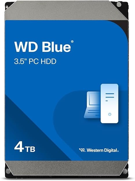 WD Blue 4TB 3.5" PC HDD 5400RPM SATA 6Gb/s 256MB (WD40EZAX) - Brand New (Copy)