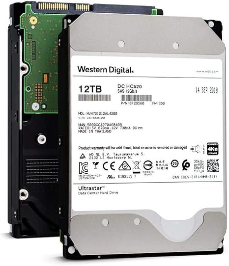 HUH721212AL4200 HGST WD Ultrastar DC HC520 12TB HDD 7200 RPM SAS 12Gb/s