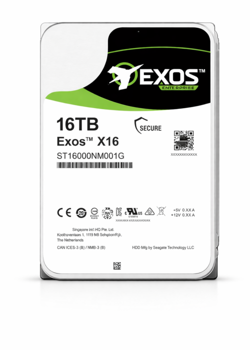 ST16000NM001G 16TB HDD Exos X16 7200 RPM 512e/4Kn SATA 6Gb/s 256MB Cache