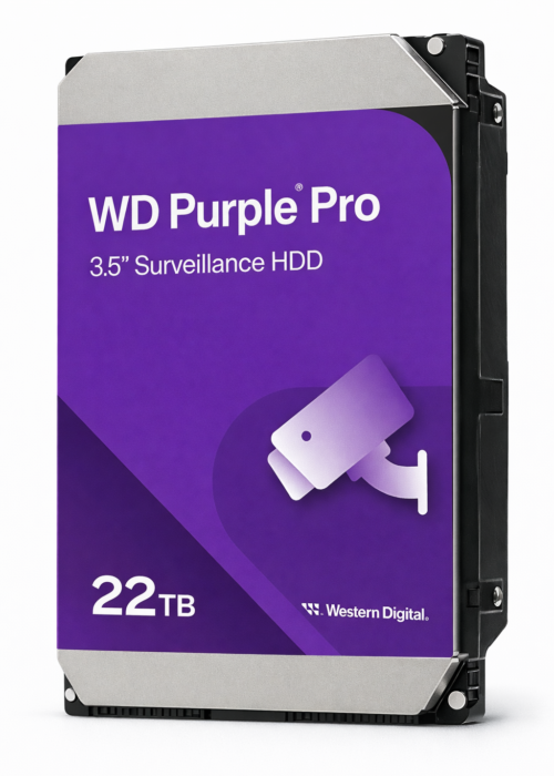 WD221PURP Western Digital 22TB WD Purple Pro Surveillance Internal Hard Drive HDD