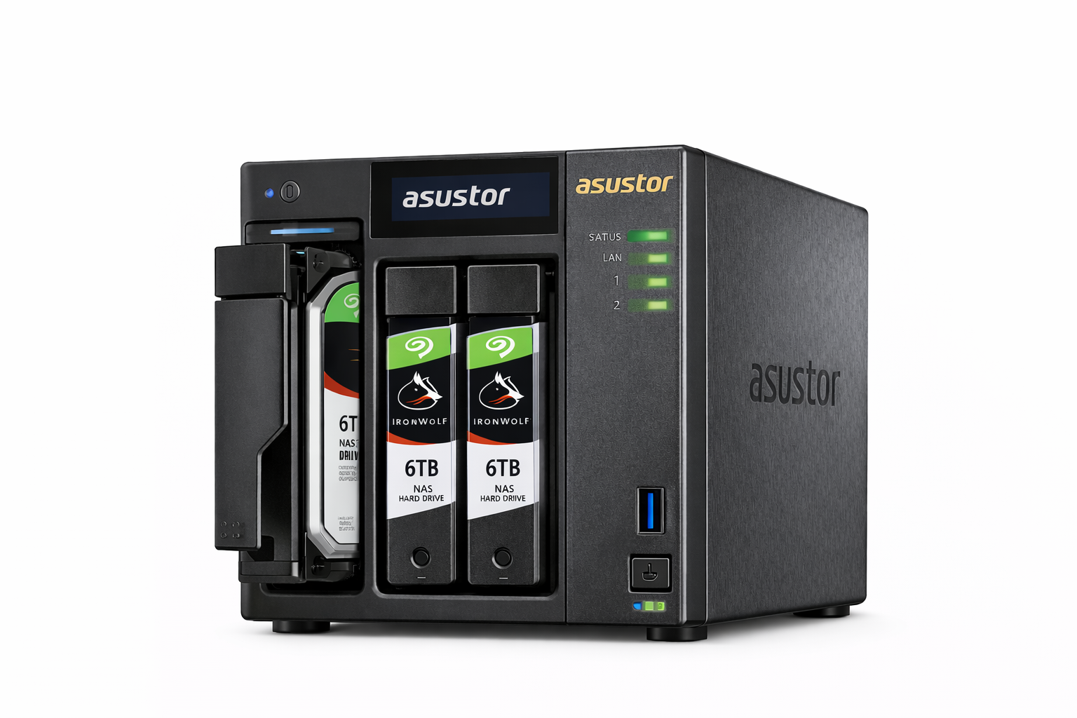 Asustor 12TB Lockerstor 2 Gen2 AS6702T 2-bay SATA NVMe NAS System
