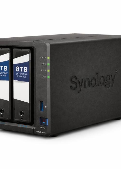 Synology 16TB DiskStation DS225+ 2-Bay SATA Quad Core Encrypted NAS Server w/ 2x 8TB Enterprise SATA HDDs