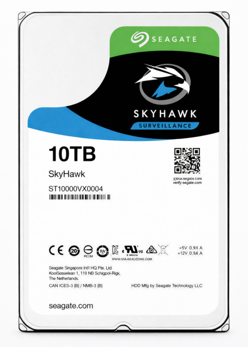 ST10000VX0004 Seagate SkyHawk 10TB Surveillance Hard Drive - SATA 6Gb/s 256MB Cache 3.5-Inch