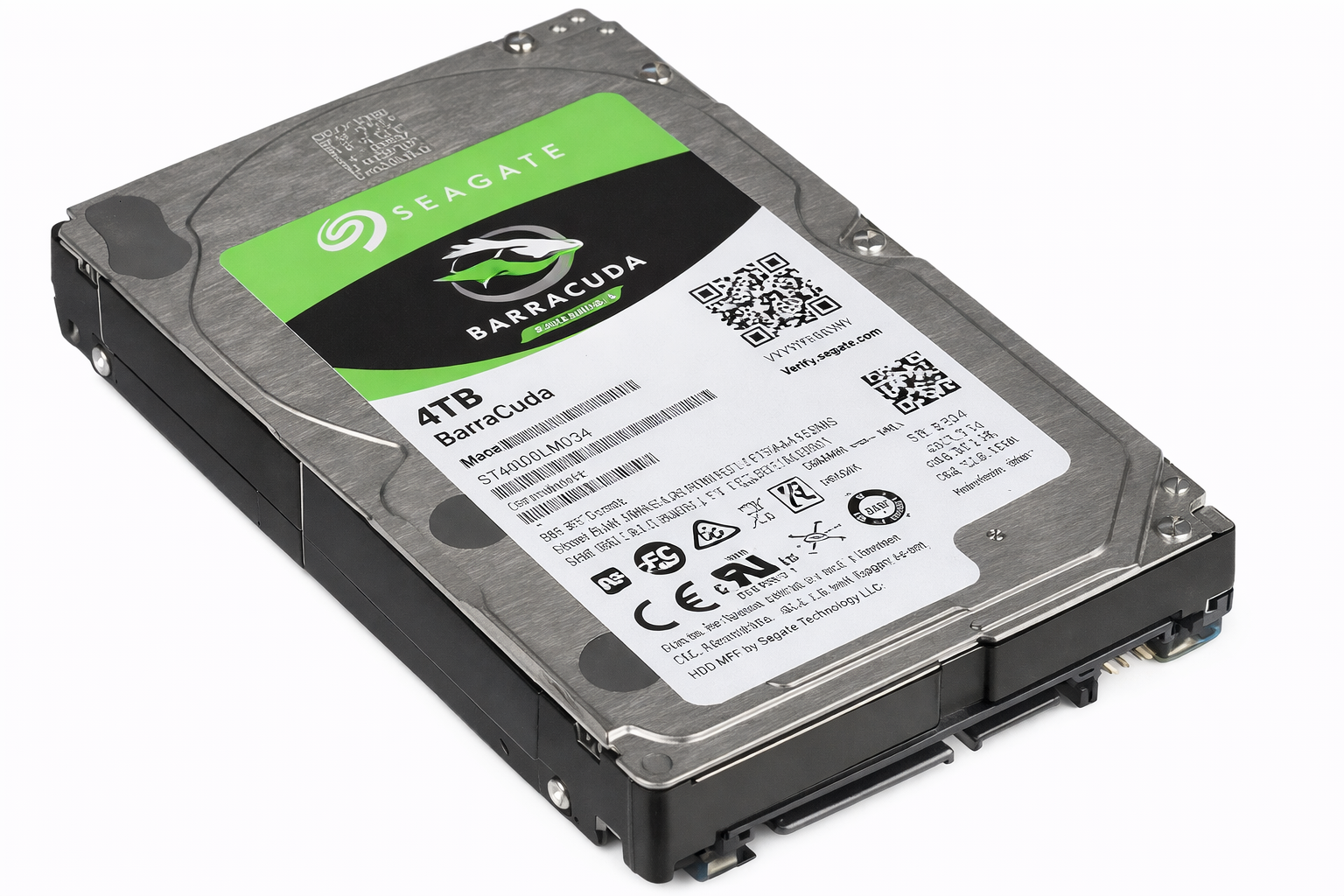 ST4000LM024 Seagate BarraCuda Mobile Hard Drive 4TB SATA 6Gb/s 128MB Cache 2.5-Inch 15mm